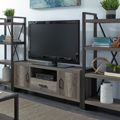 Tanners Creek - Entertainment Center With Piers - Dark Gray Capital Discount Furniture Home Furniture, Furniture Store