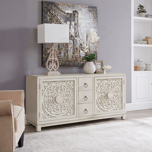 Sundance - 2 Door 3 Drawer Wood Accent Cabinet - White Capital Discount Furniture Home Furniture, Furniture Store