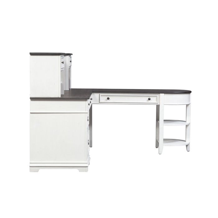 Allyson Park - L Shaped Desk Set - White Capital Discount Furniture Home Furniture, Furniture Store