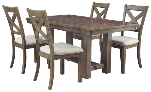 Moriville - Grayish Brown - Rectangular Dining Room Extension Table Capital Discount Furniture Home Furniture, Furniture Store