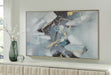 Cormette - Blue / White / Gold Finish - Wall Art Capital Discount Furniture Home Furniture, Furniture Store