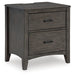 Montillan - Grayish Brown - Two Drawer Night Stand Capital Discount Furniture Home Furniture, Furniture Store