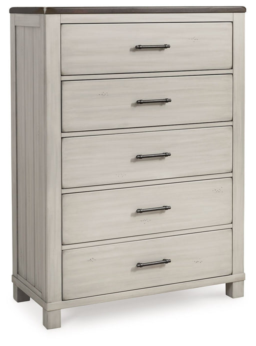 Darborn - Gray / Brown - Five Drawer Chest Capital Discount Furniture Home Furniture, Furniture Store