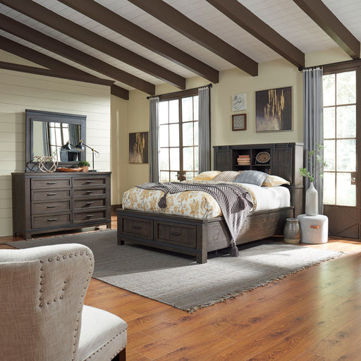Thornwood Hills - Bookcase Bed, Dresser & Mirror Capital Discount Furniture Home Furniture, Furniture Store