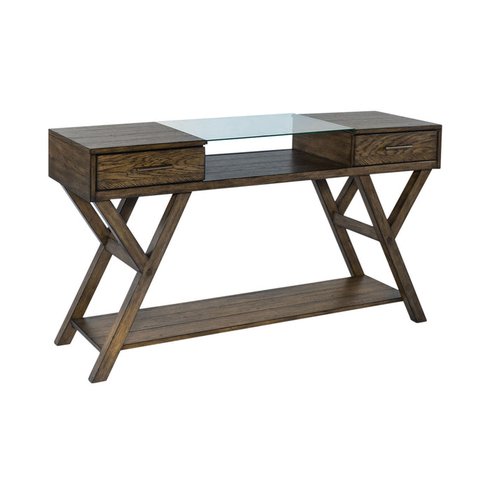 Lennox - Drawer Sofa Table - Dark Brown Capital Discount Furniture Home Furniture, Furniture Store