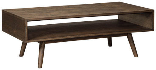 Kisper - Dark Brown - Rectangular Cocktail Table Capital Discount Furniture Home Furniture, Furniture Store