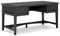 Beckincreek - Black - Home Office Storage Leg Desk Capital Discount Furniture Home Furniture, Furniture Store