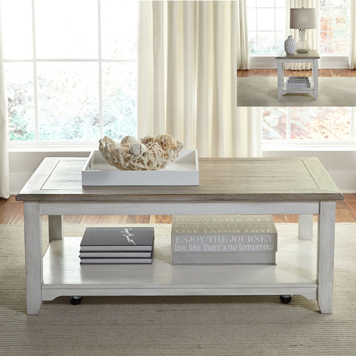 Summerville - 3 Piece Table Set (1 Cocktail 2 End Tables) - White Capital Discount Furniture Home Furniture, Furniture Store