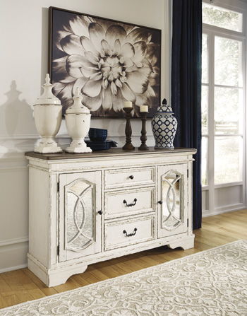 Realyn - Chipped White - Dining Room Server Capital Discount Furniture Home Furniture, Furniture Store