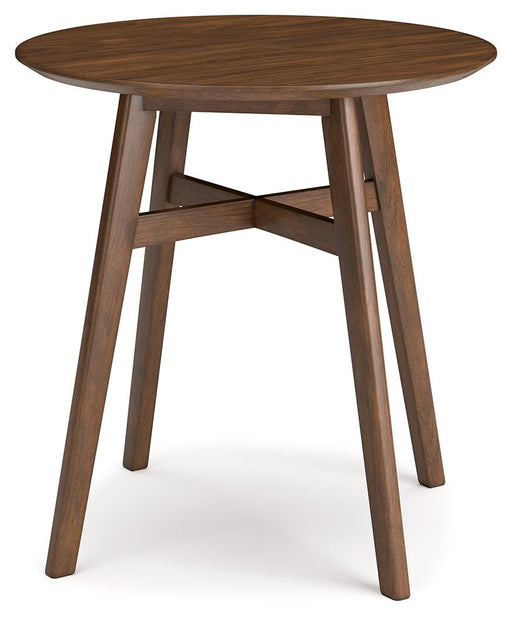 Lyncott - Brown - Round Dining Room Counter Table Capital Discount Furniture Home Furniture, Furniture Store