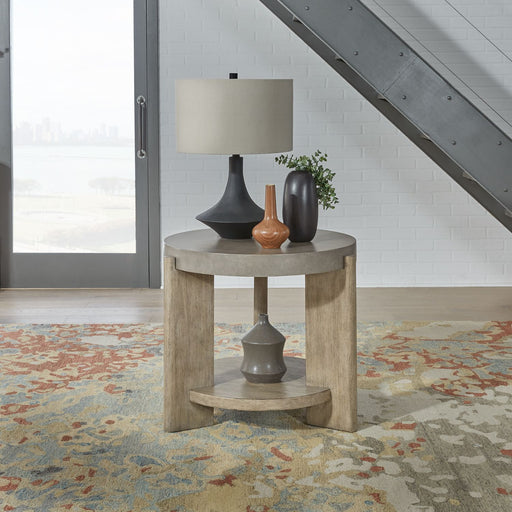Affinity - Round End Table - Light Brown Capital Discount Furniture Home Furniture, Furniture Store