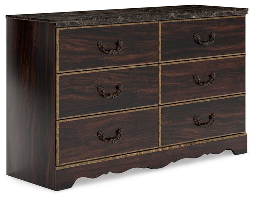 Glosmount - Two-tone - Six Drawer Dresser Capital Discount Furniture Home Furniture, Furniture Store