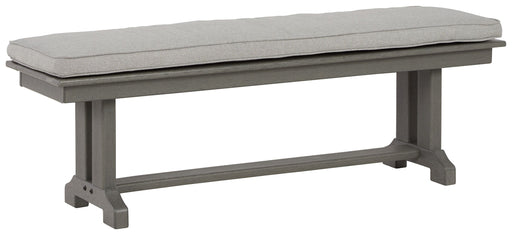 Visola - Gray - Bench With Cushion Capital Discount Furniture Home Furniture, Furniture Store