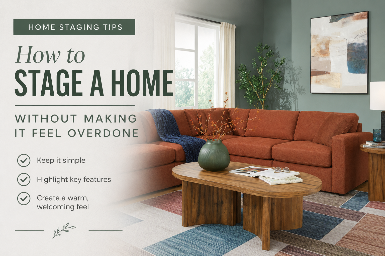 How to Stage a Home Without Making It Feel Overdone