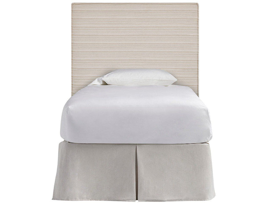 Oasis - Upholstered Twin Headboard - Beige / Gray