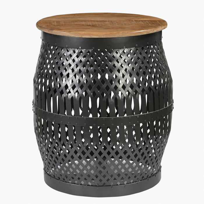 Shadow View - Accent End Table - Black