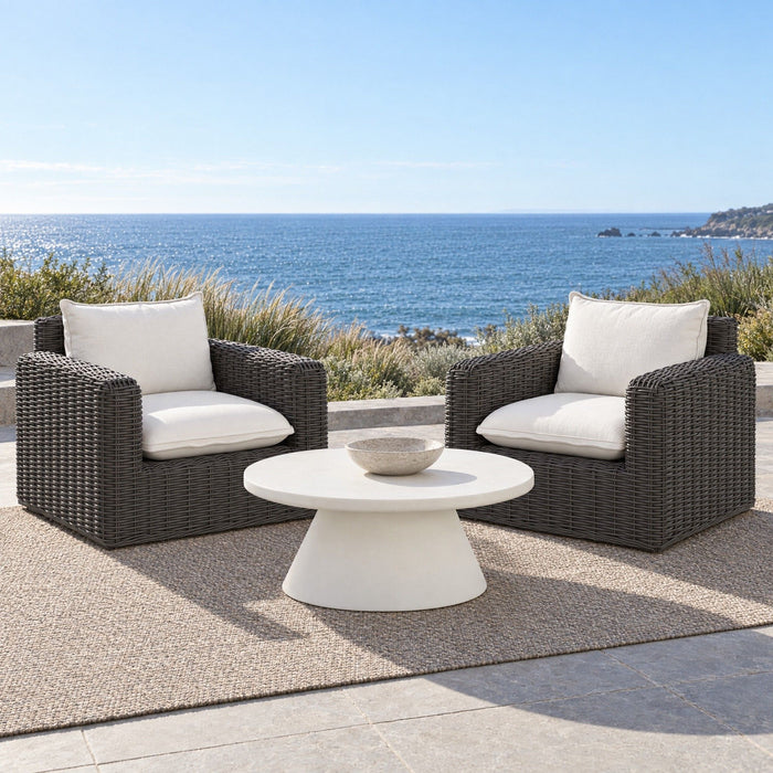 Bazaar - Pedestal Coffee Table - Bone