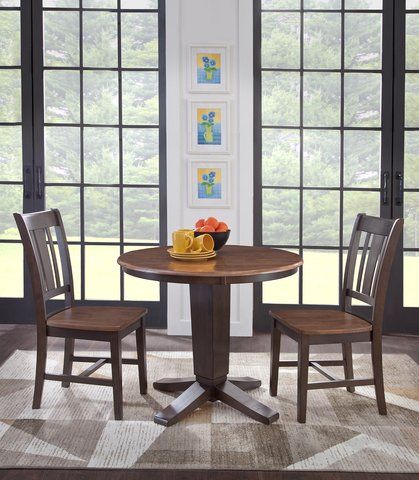 Dining Essentials - 30"Round Solid Top w/30"H Aria Pedestal
