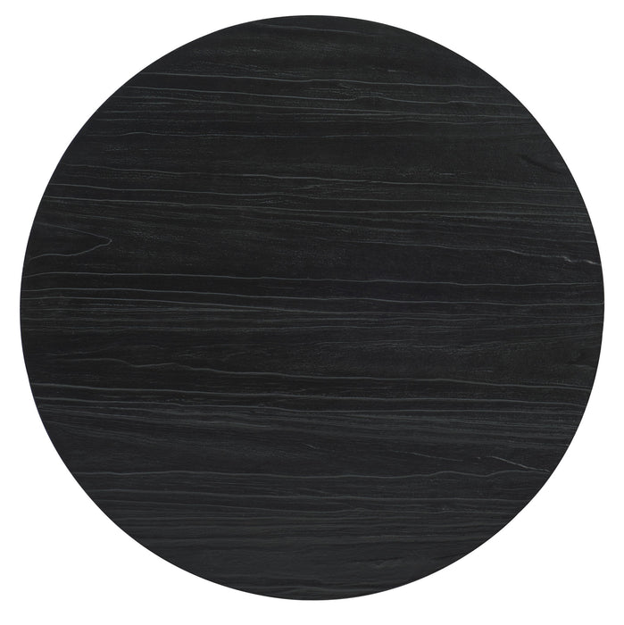 Chapman - Shou Sugi Ban Petite Round Dining Table - Black