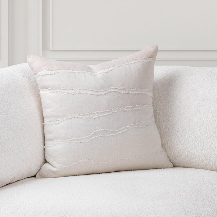Villa Classics - Bikram 22" x 22" Accent Pillow - Ivory / Natural