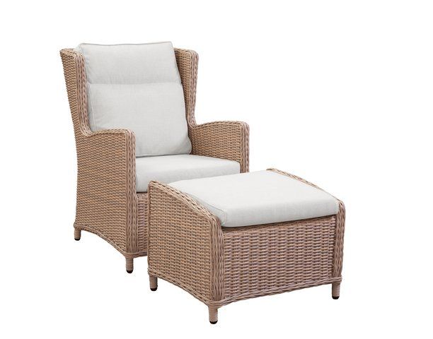Biscayne Lounge Chair W/ Footstool