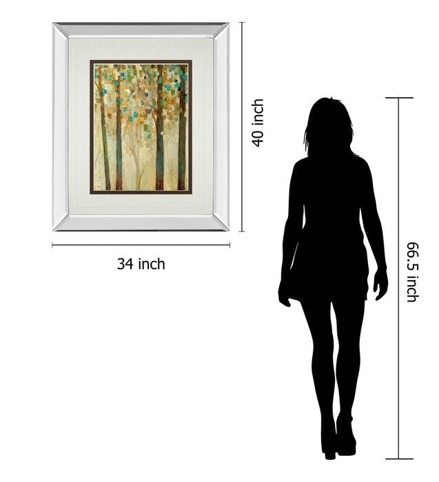 Reach For The Sun I By Carol Robinson And Mossy Oak Native Living - Mirror Framed Print Wall Art - Beige