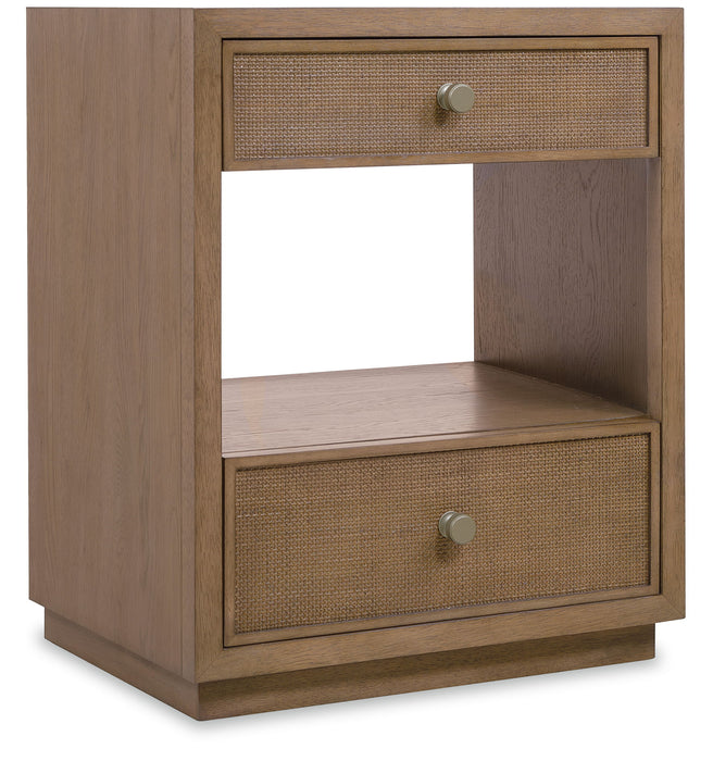 Sonnet - Two-Drawer Nightstand - Dark Gray