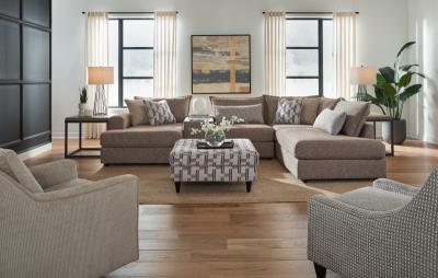 7004 Seluna Truffle Accent Ottoman