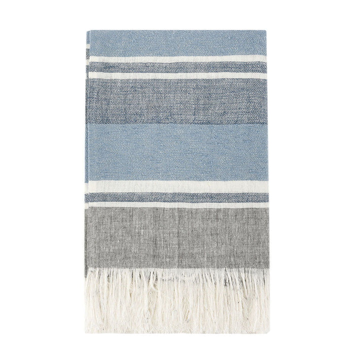 Lima - Throw - Capri Blue / Dark Gray