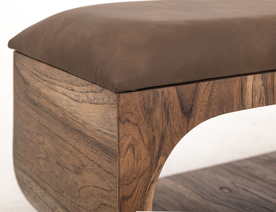 Balam - Upholstered Bench - Light Brown