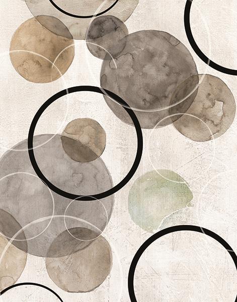Bubbles II By Carol Robinson (Framed Small) - Beige