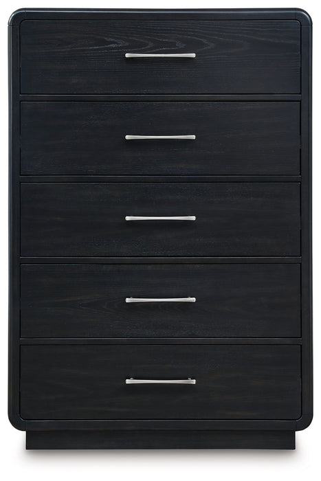 Rowanbeck - Five Drawer Chest - Black