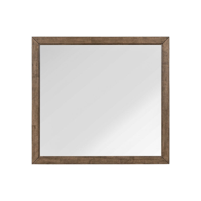 Shaker Lakes - Landscape Mirror - Brown