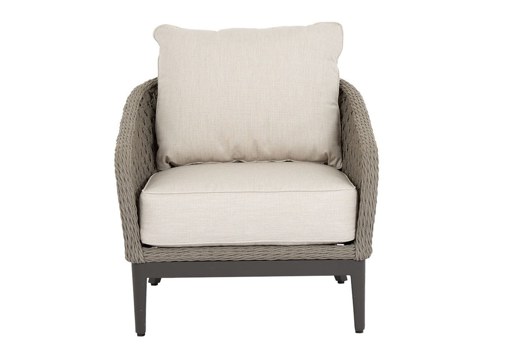 Marbella - Club Chair, With Self Welt - Echo Ash / Gray