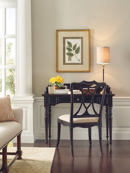 Charleston - Upholstered Seat Side Chair  - Black