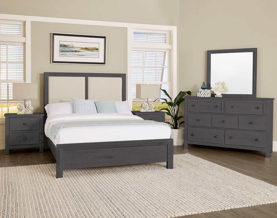 Custom Express - Upholstered Bed - Pebble Grey