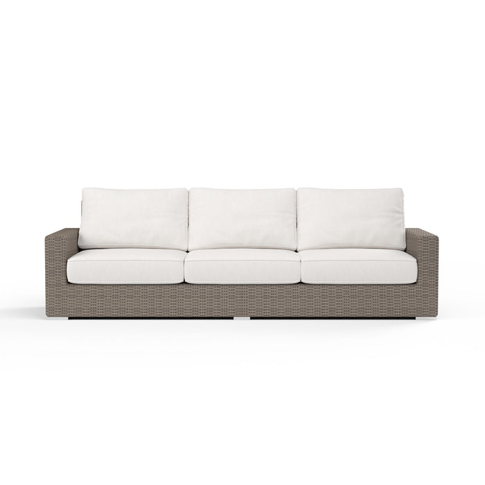 Coronado - Sofa, With Self Welt - Canvas Flax / Dark Brown