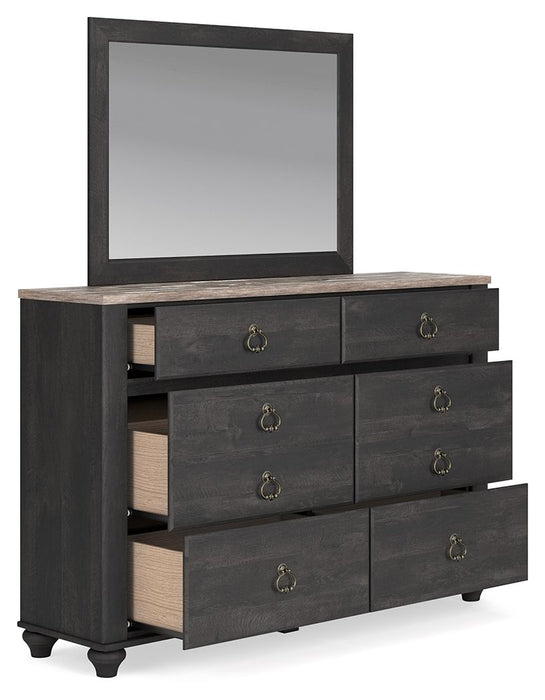Nanforth - Two-tone - Dresser And Mirror