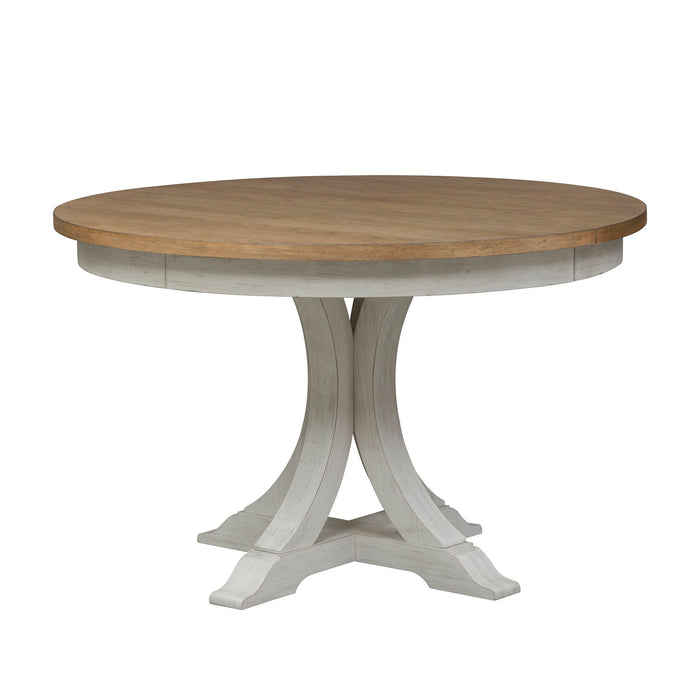Farmhouse Reimagined - Pedestal Table - White