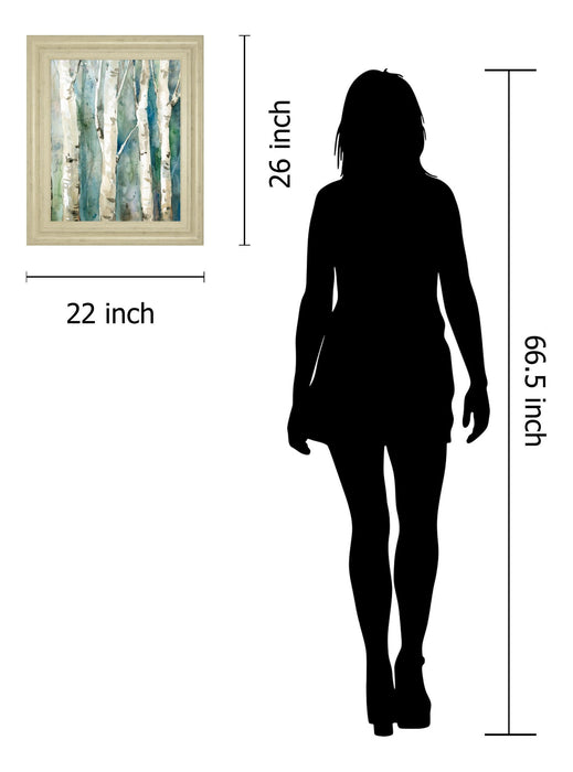 River Birch Il By Carol Robinson - Framed Print Wall Art - Beige