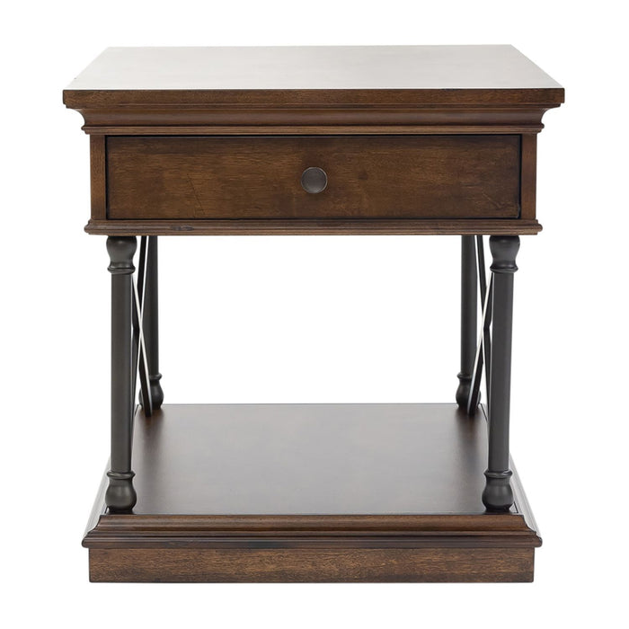 Tribeca - Drawer End Table - Dark Brown