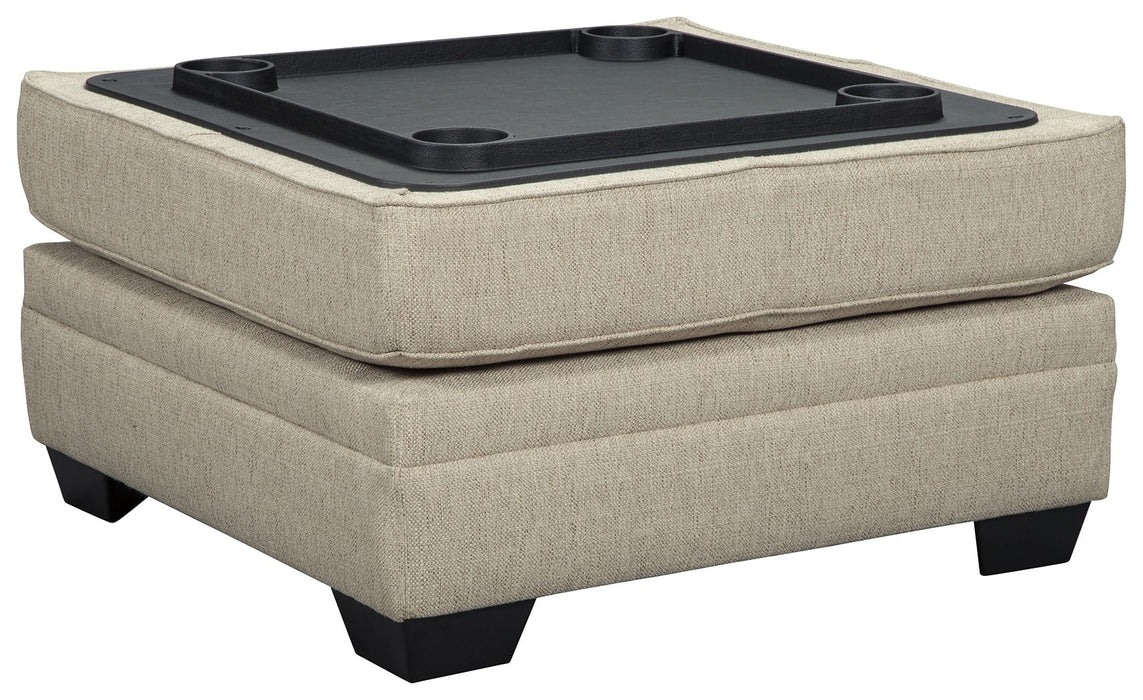 Luxora - Ottoman With Storage - Bisque