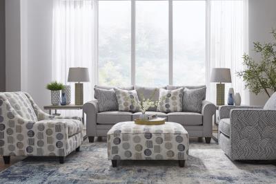 3010 Amos Pebble Cocktail Ottoman