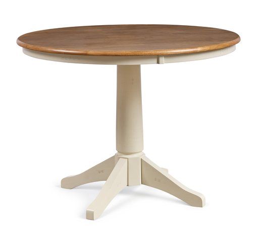 Dining Essentials - 42" Round Solid Top w/ 30"H Transitional Pedestal in Hickory and
