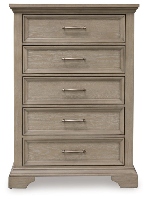 Vallardia - Five Drawer Chest - Light Grayish Brown