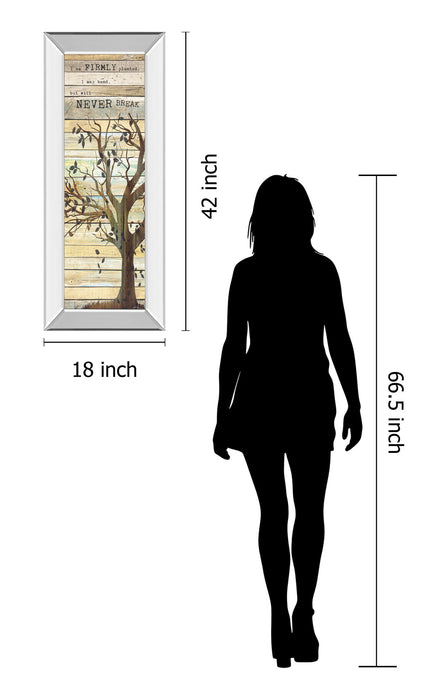 I Am Firmly Planted By Marla Rae - Mirror Framed Print Wall Art - Beige