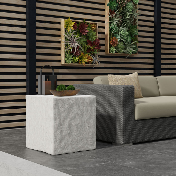 Bazaar - Antique End Table - Stone