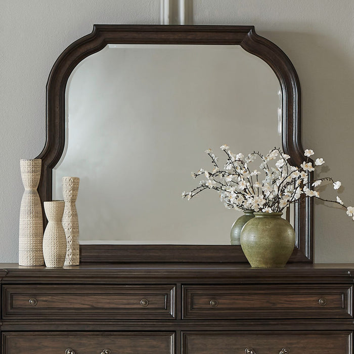 Provence Park - Curved Mirror - Brown