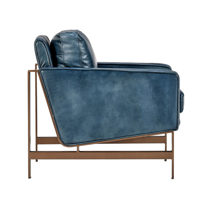 Chazzie - Club Chair - Ocean Blue