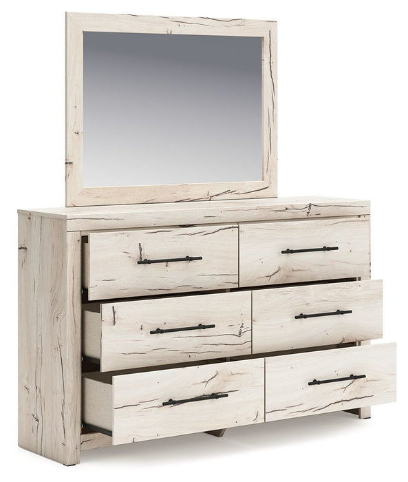 Lawroy - Dresser And Mirror - Light Natural